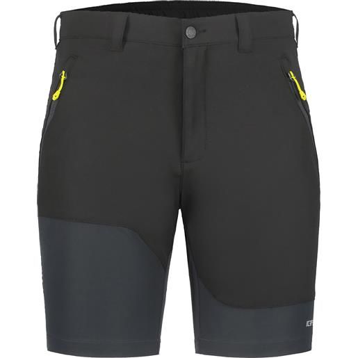 Icepeak - pantaloncini da trekking - batavia short black per uomo in pelle - taglia 48 fi, 50 fi, 52 fi, 54 fi - nero