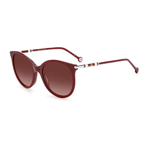 Carolina Herrera ch 0024/s sunglasses, lhf/3x burgundy, 55 women's