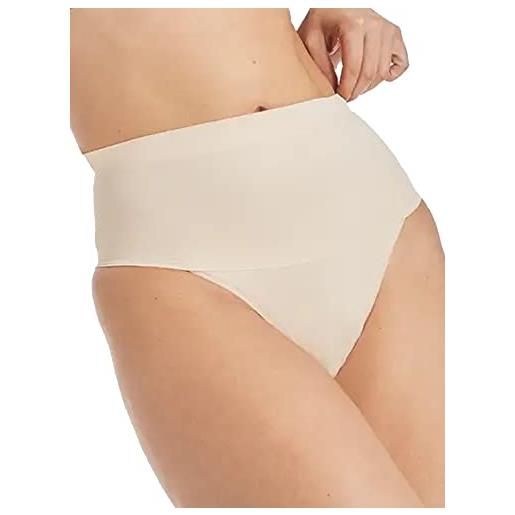 Maidenform cover your bases 2 pack thong slip a tanga, nude, xl donna