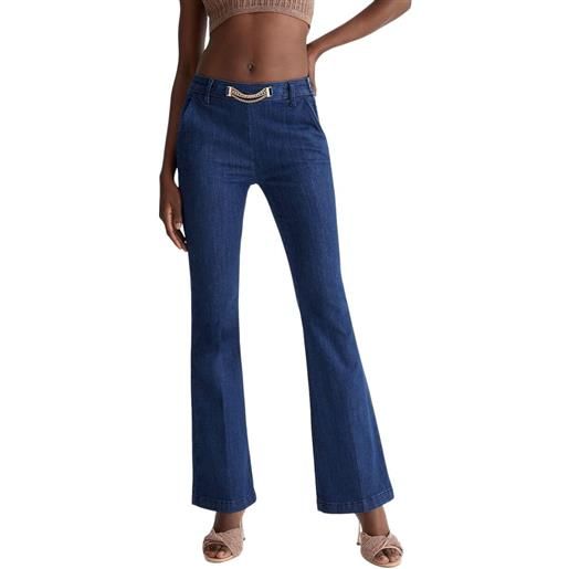 LIU JO - jeans scuro zampa army chic