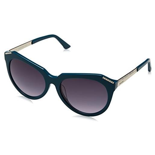 Swarovski sunglasses sk0114 87b-56-17-140 occhiali da sole, blu (blau), 56 donna