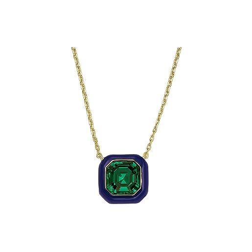 Fossil donna collana candy jewels con pietra di vetro smaltata blu-verde, ja7201710