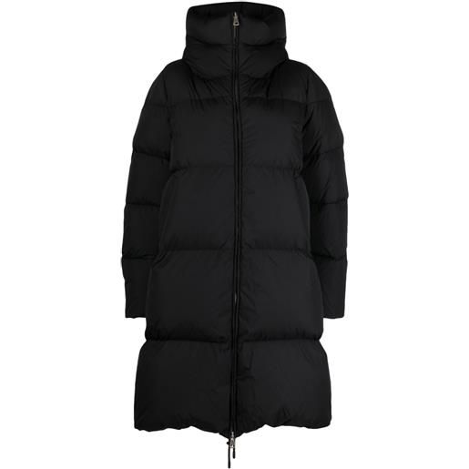 Sportmax cappotto con cappuccio - nero