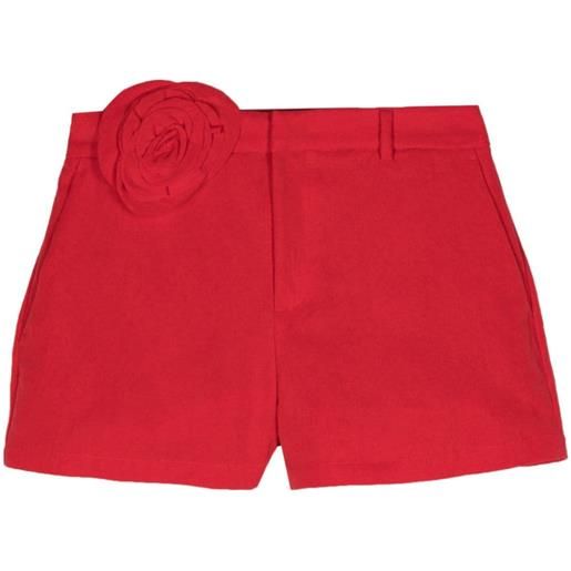 Blumarine shorts con applicazione - rosso