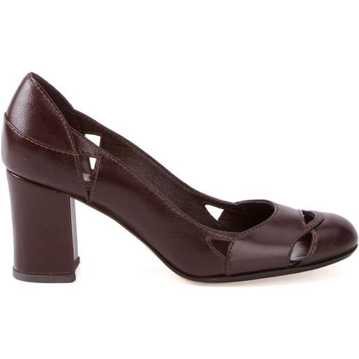 Sarah Chofakian chunky heel pumps - rosso