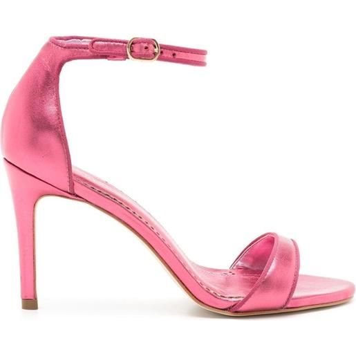 Sarah Chofakian sandali joy metallizzati 95mm - rosa