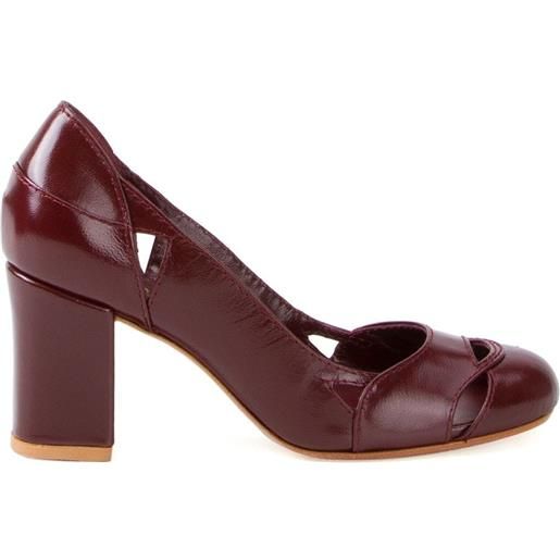 Sarah Chofakian chunky heel pumps - rosso