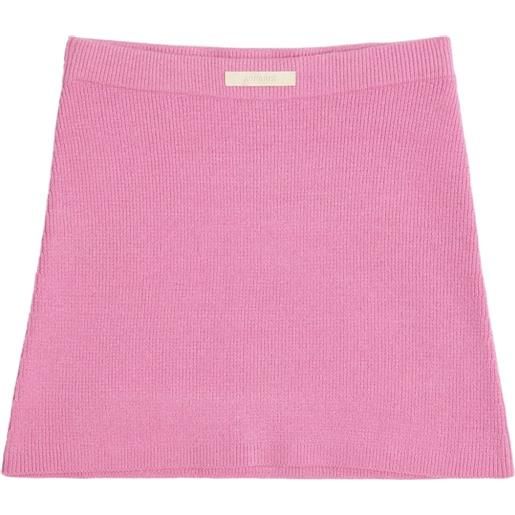 Apparis minigonna con applicazione - rosa