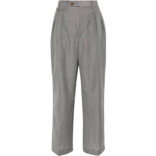 Auralee pantaloni tropical dritti - grigio