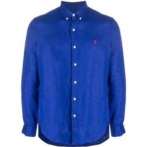 Polo Ralph Lauren camicia a maniche lunghe - blu