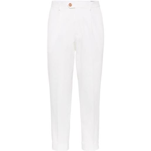 Brunello Cucinelli pantaloni con pieghe - bianco