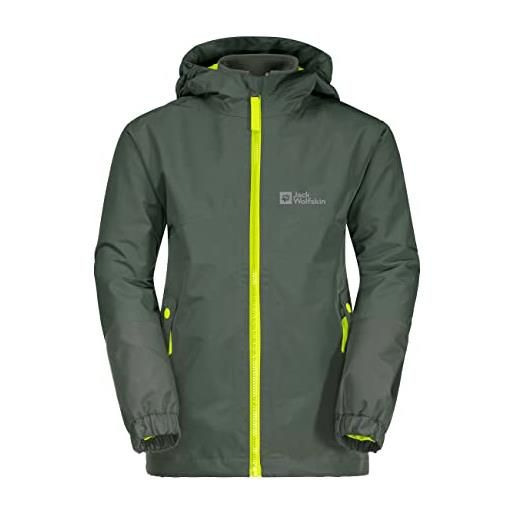 Jack Wolfskin iceland 3in1 jacket b, cappotto uomini, thyme green