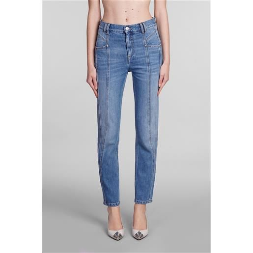 Isabel Marant jeans nikira in cotone blu