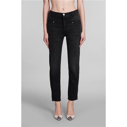 Isabel Marant jeans nikira in cotone nero