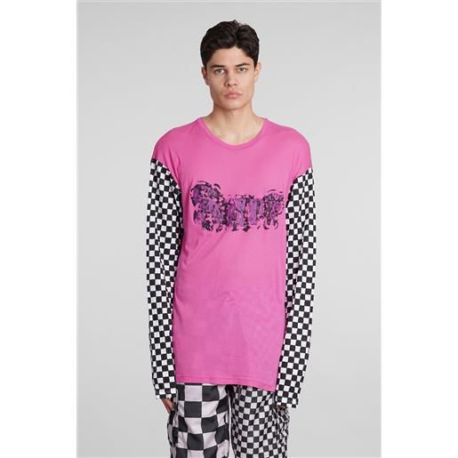 Erl t-shirt in cotone fucsia