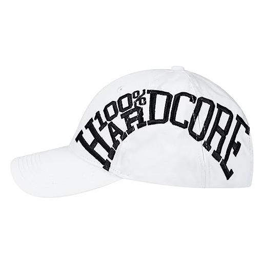 100% Hardcore berretto da uomo essential, bianco, taglia unica