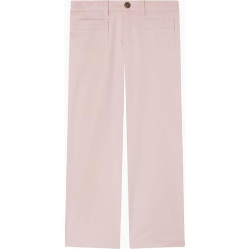 Bonpoint pantaloni junon rosa chiaro in cotone