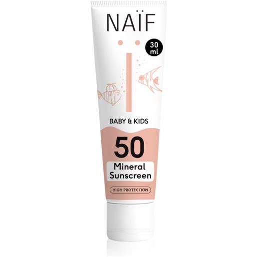 Naif baby & kids mineral sunscreen spf 50 30 ml