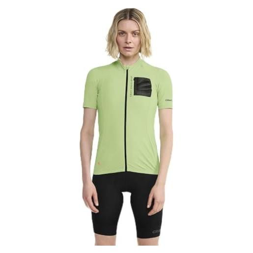 Craft adv offroad ss jersey w black xxl maglietta da ciclismo, spruce/nero, donna