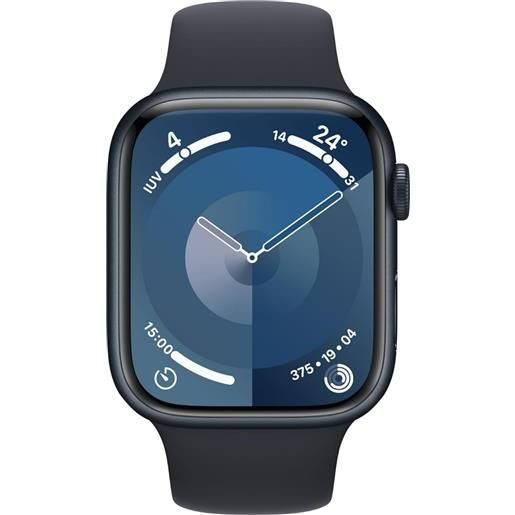 Apple watch series 9 (2023) 41mm aluminium with sport band m/l - midnight - europa [no-brand]
