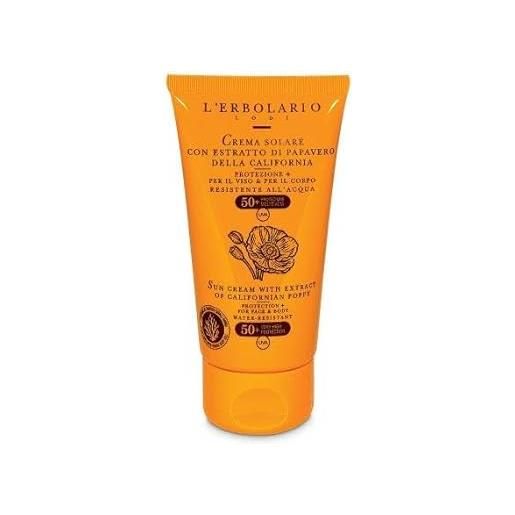L'Erbolario crema solare viso corpo 50+ formato da 75 ml