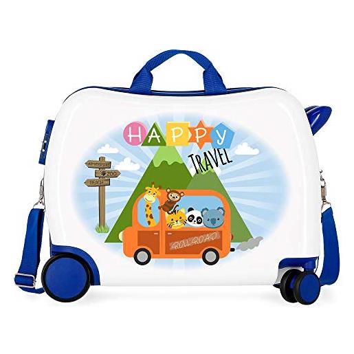 Roll road little me happy ride-on suitcase 2 multi-direction spinner wheels