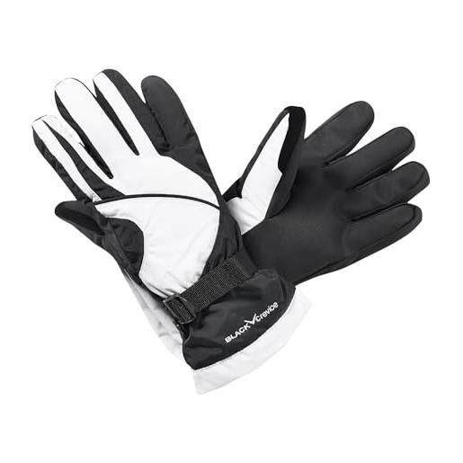 Black Crevice guanti da sci per ragazzi i guanti da sci impermeabili per bambini i guanti invernali extra caldi con thinsulate i guanti da neve i guanti da sci robusti per ragazzi e ragazze