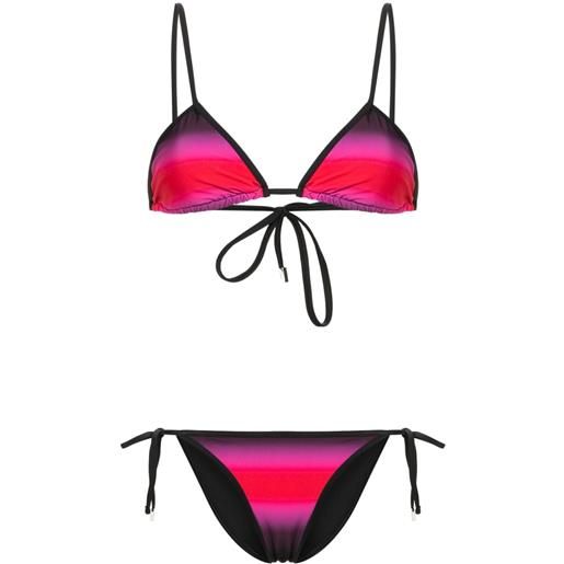 The Attico gradient-effect bikini - nero