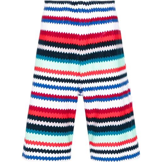 Missoni shorts con motivo a zigzag - rosso