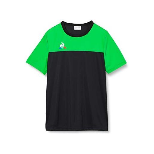 Le Coq Sportif n°3 maillot match enfant mc eti, maglietta bambini, nero (black/st etienne), 12a