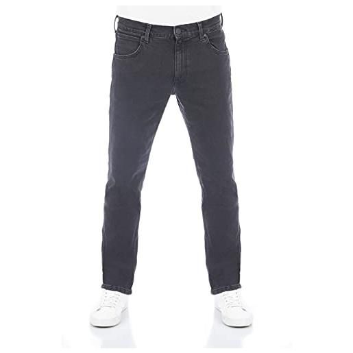 Wrangler greensboro w30-w44 - jeans da uomo, in denim elasticizzato, in cotone, colore: blu e nero, black out (wss3ht62d), 36w x 36l
