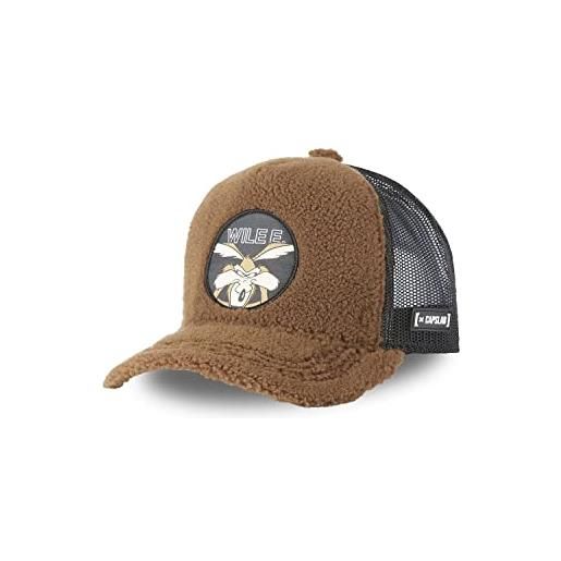 [ X ] Capslab capslab wile e. Coyote looney tunes brown trucker cap - one-size