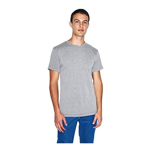 American Apparel - maglietta da uomo a maniche corte con scollo rotondo - grigio - xx-large