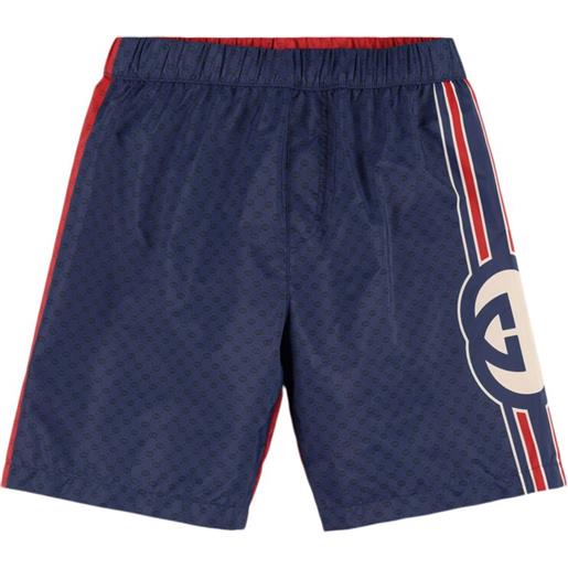 GUCCI gg logo nylon swim shorts