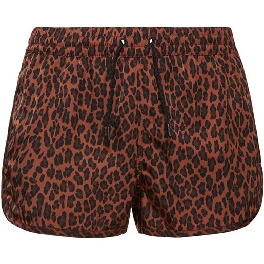 CDLP shorts mare in nylon leopard