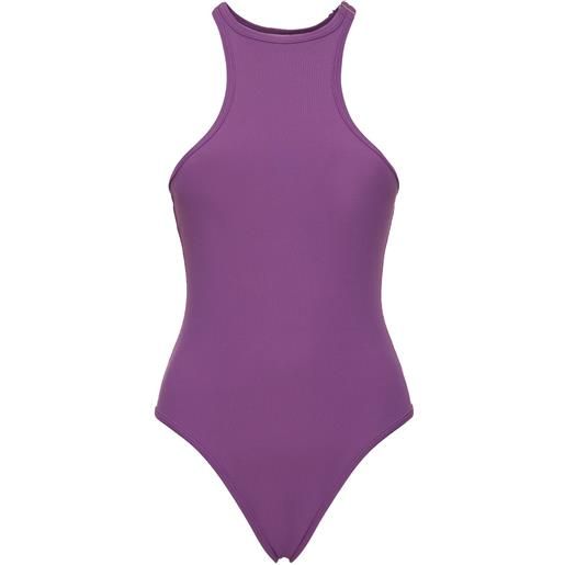 THE ATTICO ribbed lycra one piece swimsuit