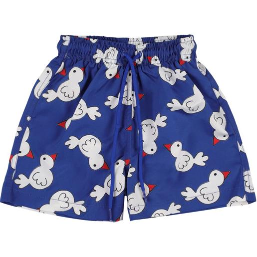 WEEKEND HOUSE KIDS shorts mare in poliestere riciclato stampato