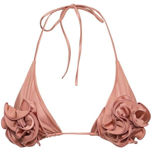 MAGDA BUTRYM lycra 3d flower bikini top