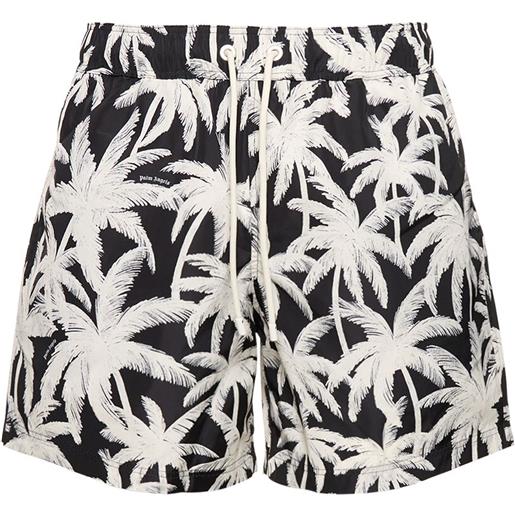 PALM ANGELS shorts mare palm in techno stampato