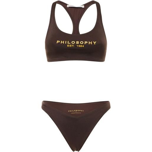 PHILOSOPHY DI LORENZO SERAFINI set bikini con logo