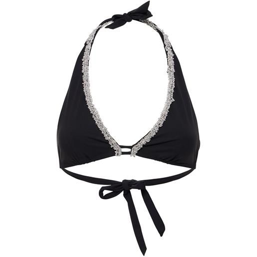 ERMANNO SCERVINO top bikini in lycra con ricami