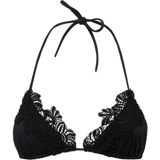 ERMANNO SCERVINO top bikini in lycra macramé