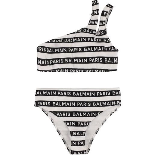 BALMAIN bikini in lycra con logo