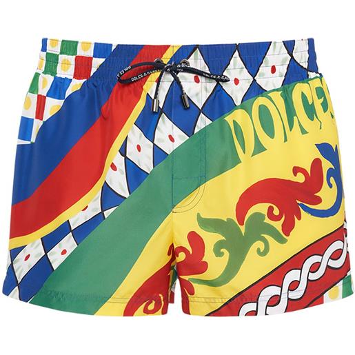 DOLCE & GABBANA shorts mare in nylon stampato