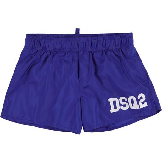 DSQUARED2 shorts mare in nylon con logo