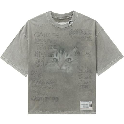 Maison Mihara Yasuhiro t-shirt con stampa grafica - toni neutri