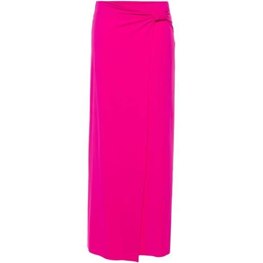CHIARA BONI La Petite Robe knot-detail midi skirt - rosa