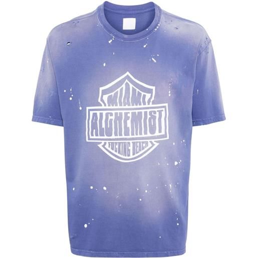 Alchemist t-shirt hugh con stampa - blu