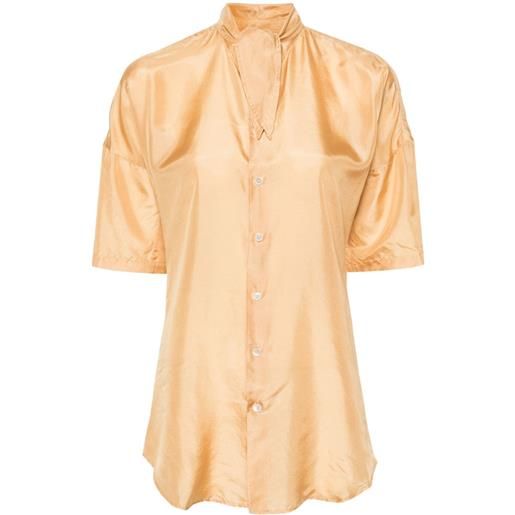 LEMAIRE camicia con nodo - giallo