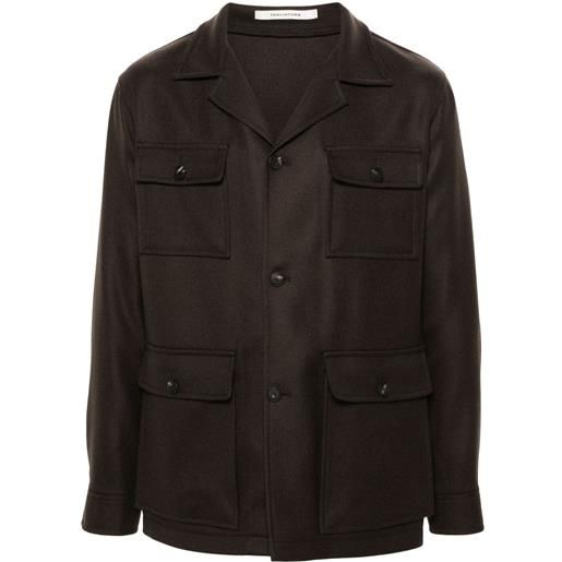 Tagliatore giacca-camicia tempest button-down - marrone